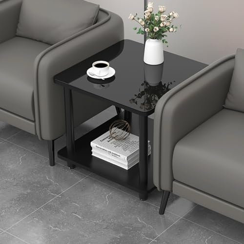 Quadratischer Couchtisch Im Landhausstil mit Stauraum, Quadratische Einfache Mitteltische für Das Wohnzimmer, Weiße Moderne Couchtische für Das Wohnzimmer, für Das Wohnzimmer Einer Kleinen Wohnung(Car