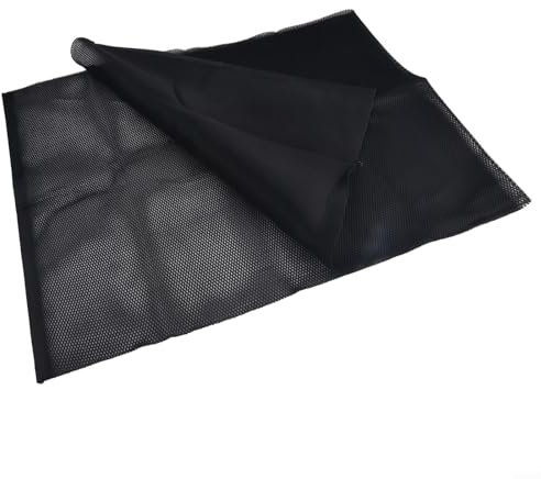 Retro Speaker Grill Cloth, Dustproof Cloth for Vintage Guitar, Bass Amps (Black)