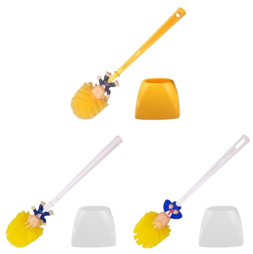 JUCHRZEY Donald Trump Toilettenbürste Lustige Badezimmer-Reinigungsbürste Toilettenschüsselbürste (C)