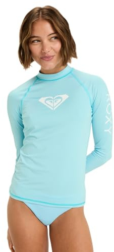Roxy T-Shirt de Surf Whole Hearted LS Femme Bleu M