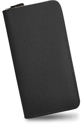 Energather Portefeuille Femme, Cette PU Élégante Bourse Portefeuille pour Femme Convient Parfaitement aux Voyages, Aux Promenades et aux Courses. C'est Un Portefeuilles Femme Pratique