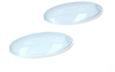 KGA SUPPLIES 2 X Cooker Hood Lamp Light Bulb Diffuser Lens Cover Plate Plates Compatible with Smeg
