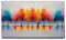 Giallobus - Gemälde - 04 - Regenbogenbäume - Leinwand mit Standardrahmen - 140x80 - Bereit zum Aufhängen - Moderne Gemälde