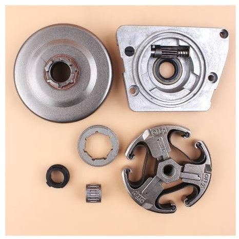 YRcEKH Kit ingranaggio a Vite Senza fine Pompa Olio Tamburo Frizione 3/8 Adatto for Motosega Husqvarna 61 66 266 268 272 XP 162 Parti di Ricambio