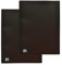 OXFORD Lot de 2 Porte Vues 120 vues / 60 Pochettes A4 Initial Couverture Polypro Noir