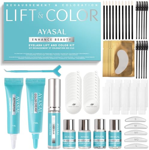 AYASAL Korean Wimpernlifting Set für erfahrene Anwender – bis zu 6 Anwendungen, thiofreie Formel für natürlich geschwungene Wimpern – Lash Lift Kit für salonähnliche Ergebnisse zu Hause