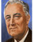 Tymim Gesichter des Zweiten Weltkriegs US-Präsident FDR Roosevelt Großer Druck Poster Wandkunst Dekor Bild