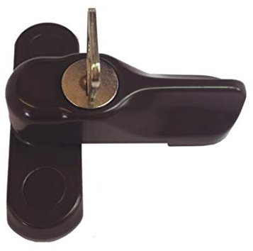 Composite Door Locking Sash Jammer Flush Timber Upvc Security Bolt Brown