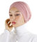 Hijab Turban für muslimische Frauen, genäht, Netzstoff, Rosa, One size