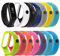 N+B Correa deportiva de silicona compatible con Mi Band 3/Mi Band 4 Activity Tracker, Reemplazo de correa de pulsera colorida Modelo general de 3 4 generación (Negro)