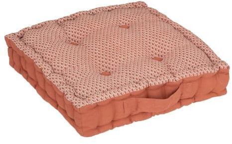 Atmosphera - Coussin de Sol Otto - Coton - Rose Terracotta - 40x40 cm