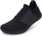 WHITIN Barfußschuhe Damen Herren Barfuß Barfuss Schuhe Breite Weit Barfussschuhe Knit Barefoot Shoes Sneaker Fitnessschuhe Gym Bequeme Turnschuhe Schwarz 40 EU