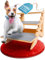 AMAZINGs Haustiertreppe für kleine, mittlere und schwere Hunde, Junge und alte Katzen. Flexibel einstellbar | Hundetreppe, Katzentreppe | 40 cm hoch, für Höhen von 25-55 cm, für Sofa, Couch, Bett