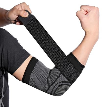 Ellenbogenbandage Tennisarm Bandage Ellenbogenschoner,Professionelle Tennisarm Bandage Ellenbogen,Ellenbogen Bandagen Herren und Damen,geeignet für Tennis,Badminton,Fitness,Golf, alle Sportarten (M)