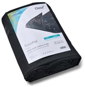 OASE EuroFol Teichfolie EPDM Pre-Packed 0,75 mm / 4 x 6m - verlegfertiger Teichfolienabschnitt, UV- und witterungsbeständig