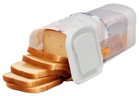Bread Buddy Caja de Pan, Dispensador de Pan, Contenedor de Almacenamiento de Pan con Tapa para Sándwich, Tostadas, Patatas Fritas, Frutos Secos, Aperitivos