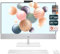 HP Pavilion All-in-One Desktop PC, AMD Ryzen 5 5500U, 64 GB DDR4 RAM, 4 TB PCle SSD, 27 QHD IPS Display, AMD Radeon Grafik Integriert, QWERTZ Tastatur + Maus, Windows 11 Home, White