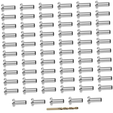 OSALADI 65pièces Manchons Acier Inoxydable Pour Câbles Accessoires De Garde-corps Et Railing Avec Foret Inclus Pour Applications Intérieures Et Extérieures