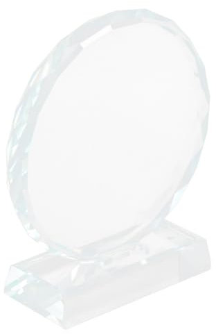 Abaodam Troféo De Cristal Personalizable para Reconocimientos Placa Decorativa DIY para Fotografía para Eventos y Premios