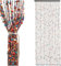Beaded Door Curtain for Doorways - Handmade Bamboo and Wooden Beads Fly Screen, Boho Room Divider for Living Room Bedroom Patio, 27 Strands Colorful Hanging Panel,90 * 190cm