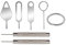 SANTUO 7 Pcs Security Pin Key Release Removal Tool 4 Styles Ring Doorbell Removal Tool Compatible with Nest Doorbel Video Doorbell and Arlo Doorbell, with 1 Key Ring and 2 Doorbell Removal Pins
