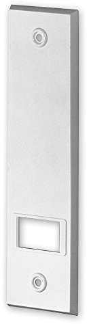 Deckplatte für Einlass-Gurtwickler 'M', Verfügbare Farben: weiß, braun, Lochabstand: 160 mm, Abmessungen: 199 x 54 x 7 mm, für Gurtbreite: 23 mm, von EVEROXX®, Farbe:weiß