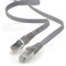 Cavo di rete piatto Cat.7 Gigabit Ethernet Lan (RJ45), 10Gbit/s, compatibile con Cat.5 –Cat.5e – Cat.6 Grigio / 1 pz 2 m