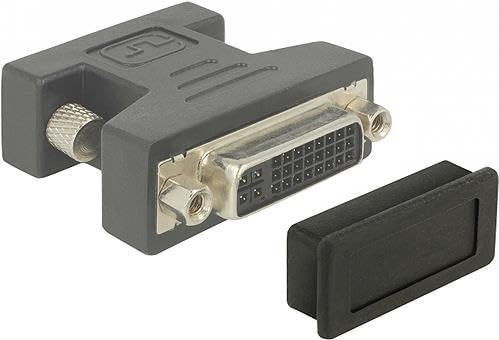 DeLOCK 60160 Schwarz 10 Stück Sicherheitsdeckel für Steckdosen (DVI, schwarz, TPE), 13,5 mm, 29,5 mm, 8 mm