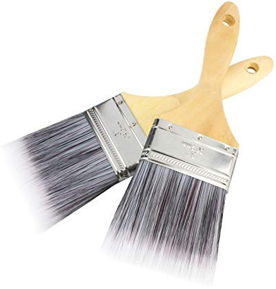 Andux Paint Brush 3inch Painting Brushes 2pcs for Cabinet Decks Fences Interior Exterior & Commercial Paintbrush YXS-01