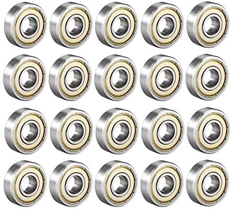 20 Pack Rillenkugellager 6000 ZZ Kugellager 10mm x 26mm x 8mm Versiegelte 80100 Rollenlager Miniatur Radialkugellager
