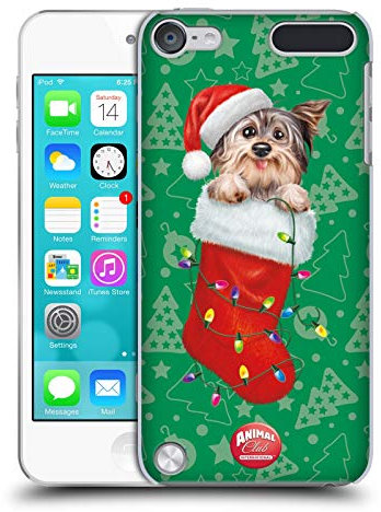 Head Case Designs Offizielle Animal Club International Hund Weihnachts Socken Harte Rueckseiten Handyhülle Hülle Huelle kompatibel mit Apple iPod Touch 5G 5th Gen