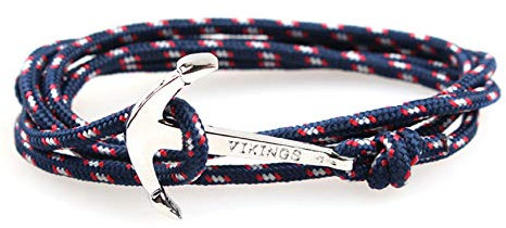 ZENSE - Bracelet cordon ancre marine ajustable