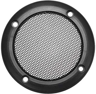 sourcing map Lautsprecher Gitter Abdeckung 3.5 Zoll Masche Dekorativ Kreis Subwoofer Schutz Schwarz