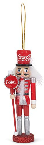 Kurt Adler CC6201 Coca-Cola Nutcracker Ornament, 6-inch Height, Wood