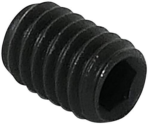 AERZETIX- C45335 - Lot de 10 - Vis de Blocage/Serrage Creux à Bout Plat - Embout sans Tête - Hexagonal/ 6 Pans M4x6 - Corps Cylindrique - Bricolage - en Acier - DIN 913 BI - Couleur Noir