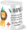 OWLBOOK® Kinder Spardose Löwe | personalisierte Geschenke Konfirmation Jugendweihe Kommunion Firmung Einschulung Geburt Baby Kind | Geburtstagsgeschenke Ostergeschenke für Kinder | Keramik