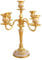 Verve Jelly 5-armig Metall Legierung Kandelaber Kerzenhalter Gold Europäische Elegante Kerzenhalter Kerzenständer für Hochzeit Esstisch Weihnachtsfeier Home Decoration