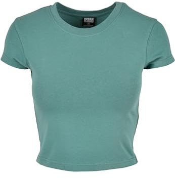 Urban Classics Women's Tb2754-ladies Stretch Jersey Cropped Tee T-Shirt, Paleleaf, L