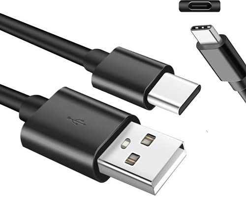 Lite-an 0.5 Meter USB C Charger Cable for Samsung Charger USB A to USB C Type C Charger cable Fast Charging 3A 15W Android Huawei, Xiaomi, Nokia, Motorola - Ultra-Durable USB C Cable, Black