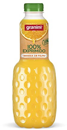 Zumo de naranja sin pulpa 100% Exprimido 1L Naranja sin pulpa Granini 100% exprimido