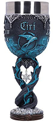 Nemesis Now The Witcher Ciri Kelch, offizielles Lizenzprodukt, Blau, 19,5 cm, Harz