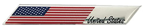 Bontannd 1 Stück Aluminiumlegierung Automobil Emblem Abzeichen Motorrad Außenansicht Zubehör Amerika Usa Nationalflagge Auto Aufkleber