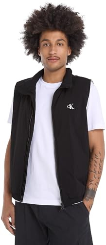 Calvin Klein Jeans Herren Weste Lightweight Vest Knitter-Look