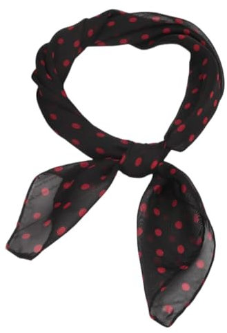 FAIRYGATE Chiffon Hijab Schal Schwarz Damen Chiffon Gefühl Halstuch Frauen Elegant Seidenschal Business Seidentuch Scarf Bandana Taschentuch Ansatz Handgelenk Kopftücher DA2816