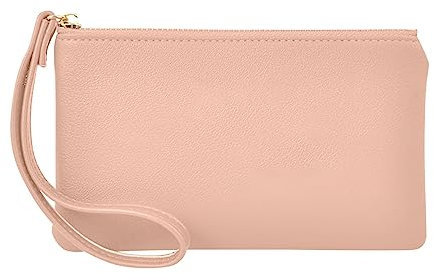 Portefeuille de voyage pour femme, pochette de voyage avec dragonne, pochette en cuir synthétique pour femme, sac à main, porte-cartes, organisateur WI0628
