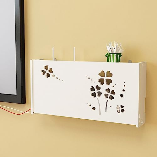 Router-Box-Abdeckung, Router-Aufbewahrungsbox, Wandmontage, WLAN-Router, Hider Box, kabelloser Router, Sortierversteck, C40 x 9,5 x 20 cm