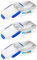 Tradineur - Pack de 3 Fiambreras con bandeja interior extraíble - Fabricado en plástico - Capacidad de 3,5 Litros - Apta para microondas y lavavajillas - 10 x 25 x 19 cm