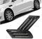 JNNJ 2Pcs Autocollant de Grille D'aération Latérale de Voiture, Couvercle de Trou D'évent de Grille D'admission D'air Ventilation, Filet Autocollant Décoratif Universel pour Côté Voiture(Noir)