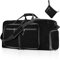 Vomgomfom Leichte Faltbare Reisetasche Groß 65L Sporttasche Damen Herren mit Schuhfach, Travel Duffle Bag Sport Tasche für Reisen Gym Urlaub Übernachtung (Schwarz)