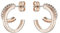 Ted Baker Helias Double Hoop Crystal Earrings (Rose Gold/Crystal)